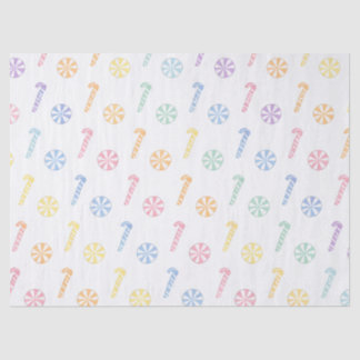 Pastel Candy Cane & Peppermint Tissue Paper