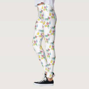 Pastel Candy Corn Easter Basket Candy Kernels Leggings