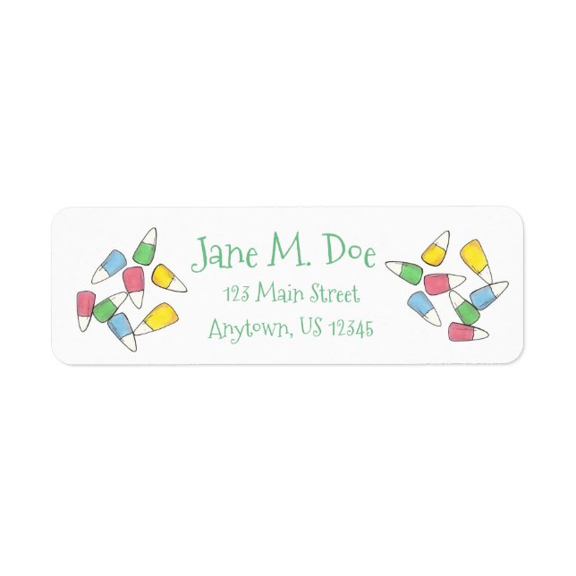 Pastel Candy Corn Spring Easter Basket Candy (Front)