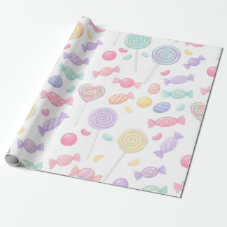 Pastel Candy Land Sweet Treats Gift Wrapping Paper
