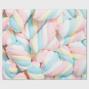Pastel Candy Marshmallow Sweet Treat Cute Food Wrapping Paper