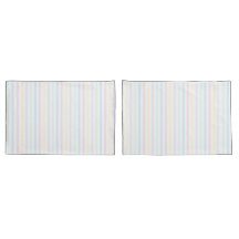 Pastel Candy Stripe Nostalgic 1970's Pair Of