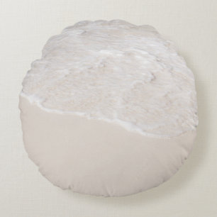 Pastel Caribbean Sea Tranquillity 1 Round Cushion