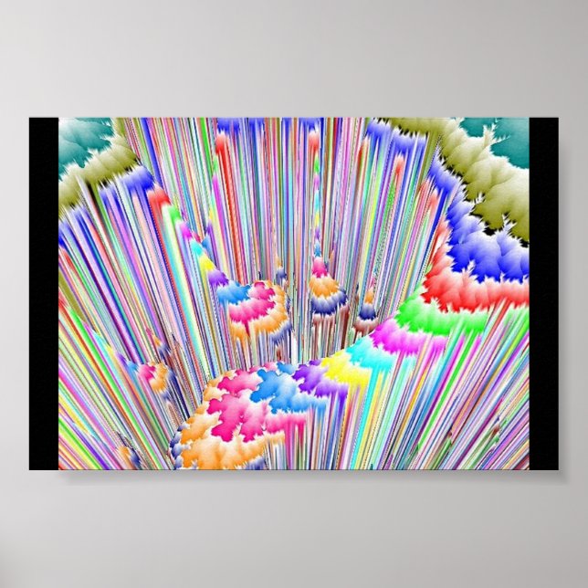 Pastel Cascade Poster (Front)