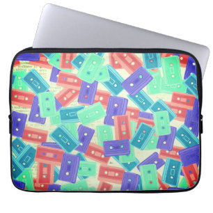 Pastel Cassette Tapes - 90s Aesthetic Music Laptop Sleeve
