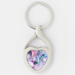 Pastel Cat Dreamscape  Key Ring