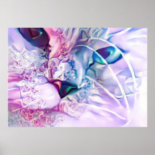 Pastel Cat Dreamscape  Poster