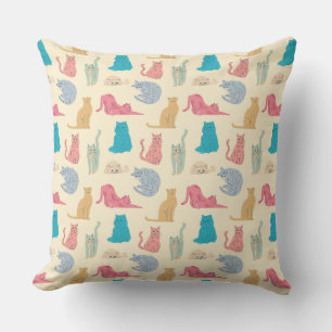 Pastel Cats Cushion