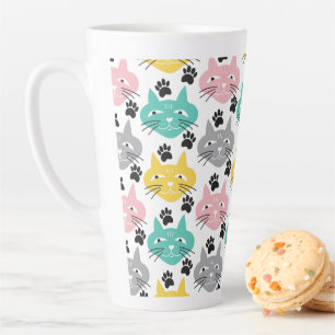 Pastel Cats Latte Mug