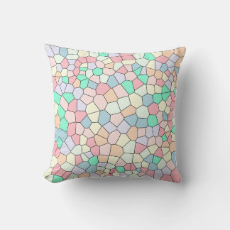 Pastel Cellular Mosaic Cushion