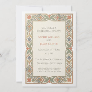 Pastel Celtic Knot Wedding Invitation