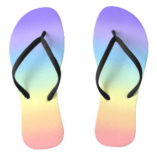 Pastel Chakras Flip Flops