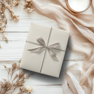 Pastel Champagne Solid Colour   Classic   Elegant Wrapping Paper