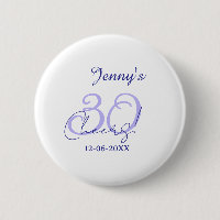 Pastel cheers 30th birthday purple elegant name da