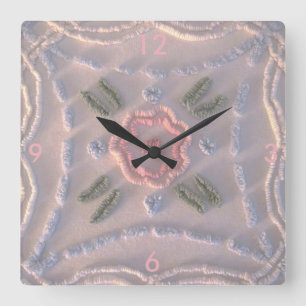 Pastel Chenille Wall Clock
