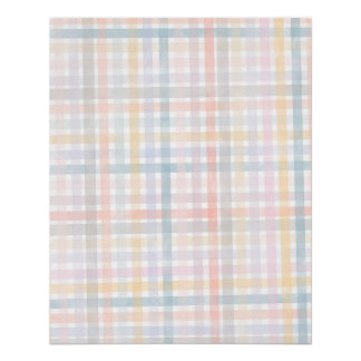 pastel chequred poster