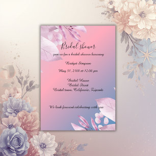 Pastel cherry blossom bridal shower Invitation
