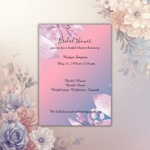 Pastel cherry blossom bridal shower Invitation