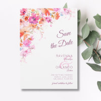 Pastel Cherry Blossom Floral Pink Romance Wedding