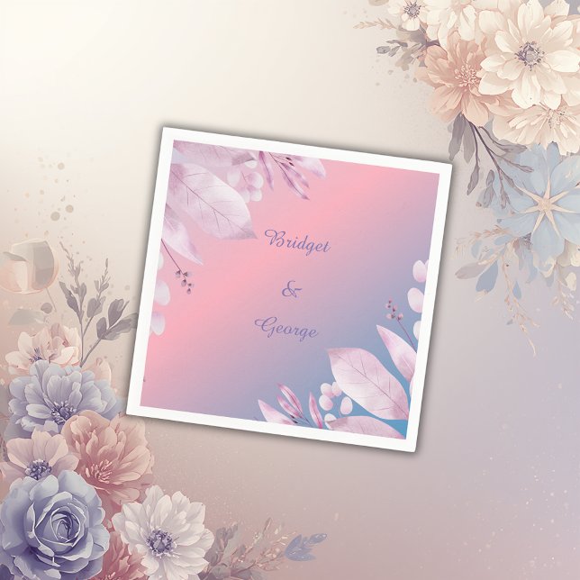 Pastel cherry blossom sakura wedding napkins (Creator Uploaded)