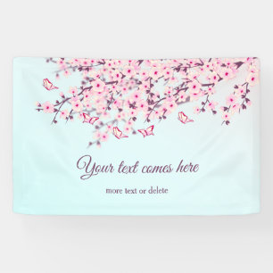 Pastel Cherry Blossoms Banner