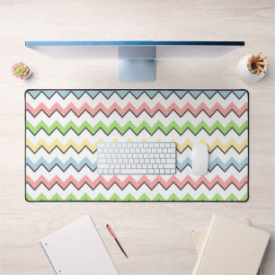 Pastel Chevron by Shirley Taylor Desk Mat