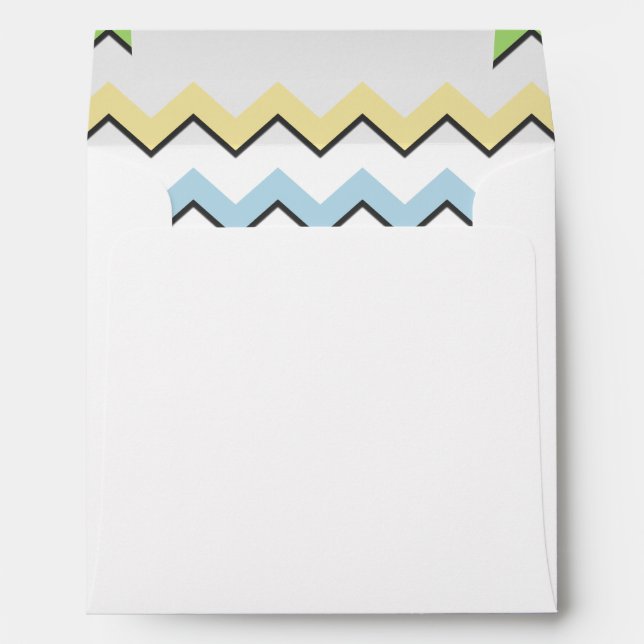 Pastel Chevron-Drop Shadow by Shirley Taylor Envelopes (Back (Bottom))