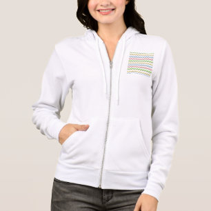 Pastel Chevron-Drop Shadow by Shirley Taylor Hoodie