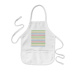 Pastel Chevron-Drop Shadow by Shirley Taylor Kids Apron