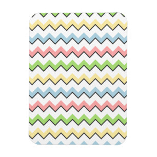 Pastel Chevron-Drop Shadow by Shirley Taylor Magnet
