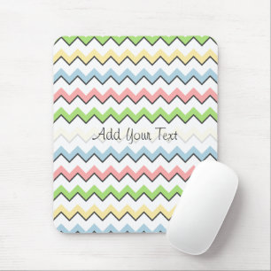 Pastel Chevron-Drop Shadow by Shirley Taylor Mouse Mat