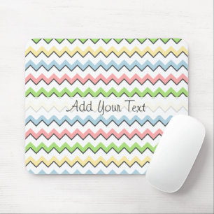 Pastel Chevron-Drop Shadow by Shirley Taylor Mouse Mat