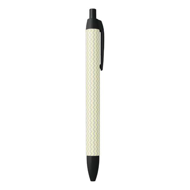 Pastel Chevron Pattern Black Ink Pen (Bottom (Vertical))