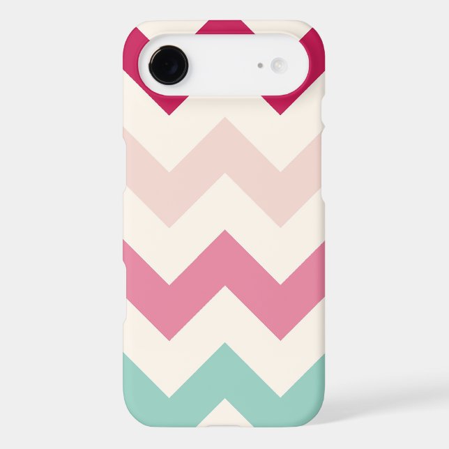Pastel chevron zigzag stripes zig zag pattern chic Case-Mate iPhone case (Back)
