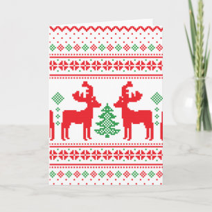 Pastel Christmas Aesthetic Pattern- Holiday Vibes Card