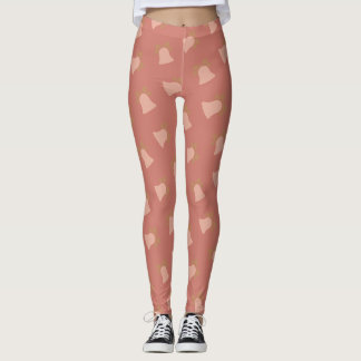 Pastel Christmas Bells Pattern Leggings