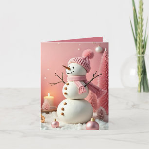 Pastel Christmas - Flat Note Card 