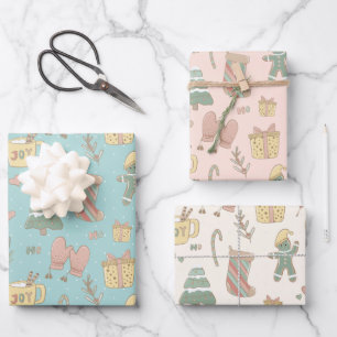 Pastel Christmas Gift Wrap