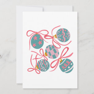 Pastel Christmas Party Invitation