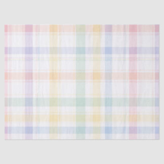 Pastel Christmas Plaid Tissue Paper