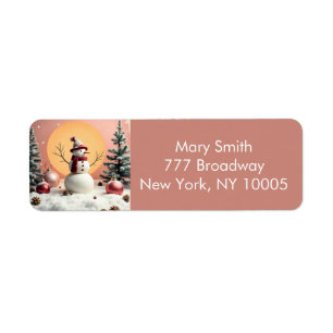 Pastel Christmas - Return Address Label