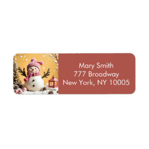 Pastel Christmas - Return Address Label