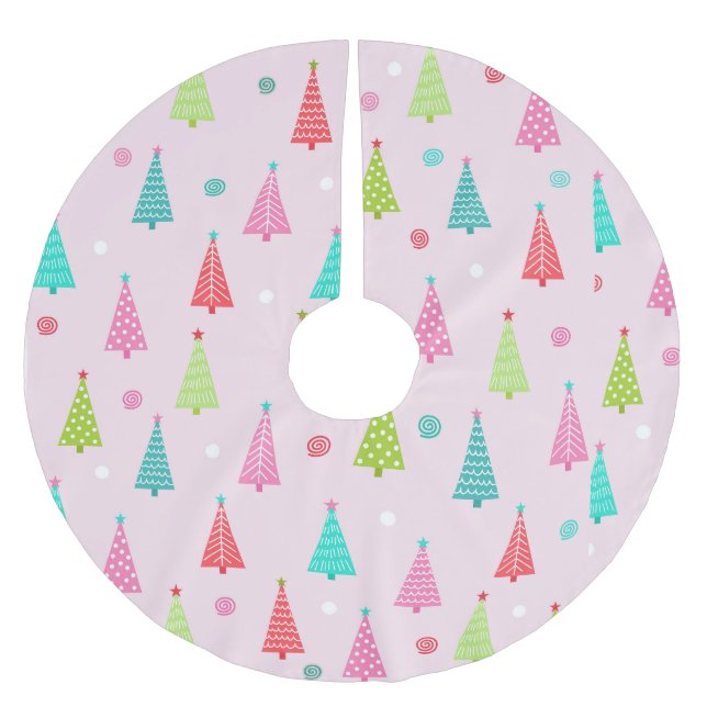 Pastel Christmas Tree Skirt (Front)