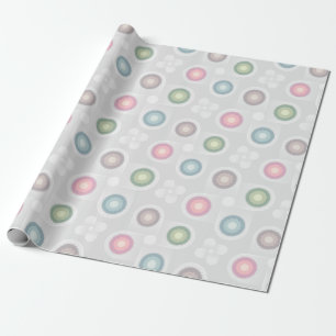 Pastel Circle Pattern Wrapping Paper
