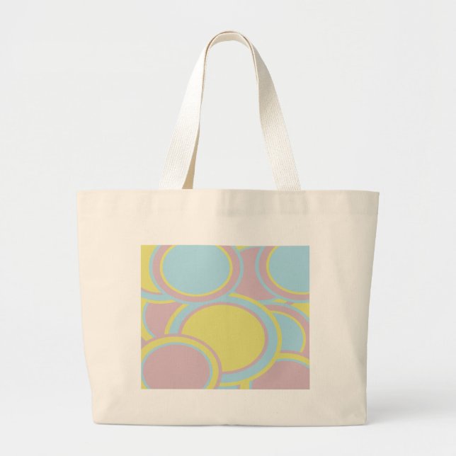 Pastel Circles Jumbo Tote (Front)