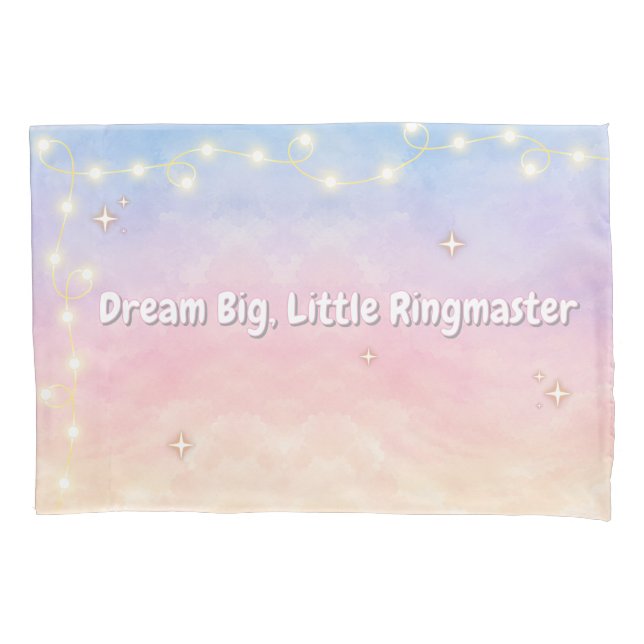 Pastel Circus Dream Big Pillow Pillowcase (Front-Left)