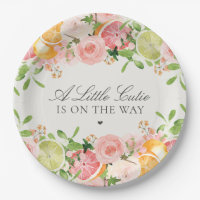Pastel Citrus Floral Cutie Baby Shower Dessert