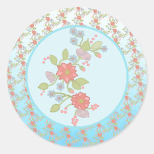 pastel classic round sticker