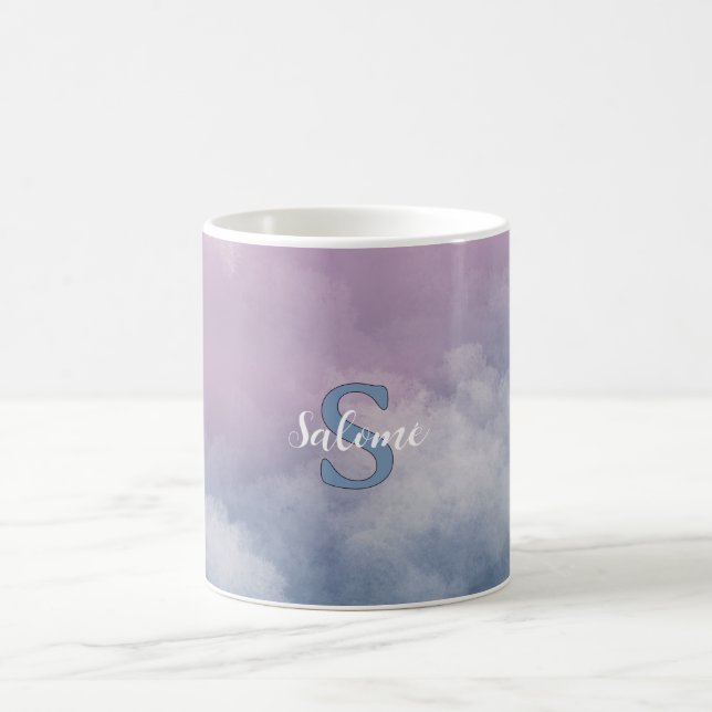 Pastel Cloud Monogram Mug (Center)