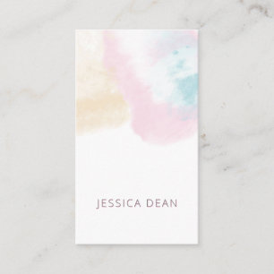 Pastel Cloud Watercolor Marketing Promotional  Business Card